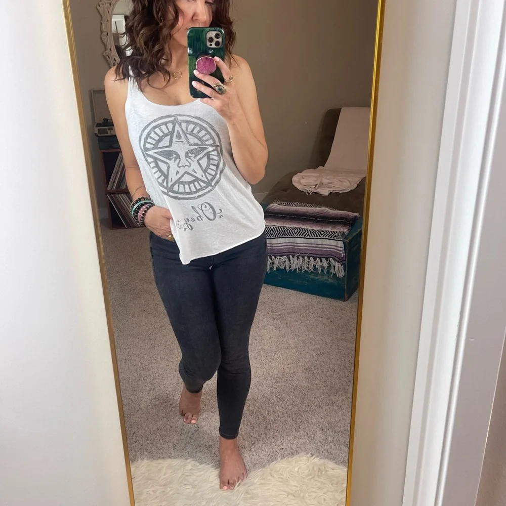 OBEY • Racerback Tank • White • M - Picture 5 of 11